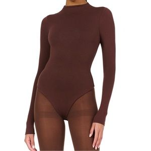 Naked Wardrobe The NW Thong Bodysuit in Chocolate! Excellent Condition!